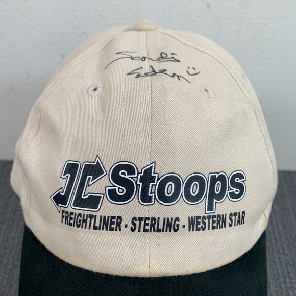 JC Stoops Baseball Hat Adjustable Black Tan Freightliner Strapback Autographed - Picture 3 of 17
